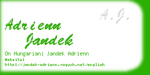 adrienn jandek business card